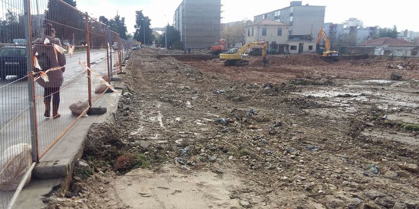 Bivši Mesopromet, građevinski radovi