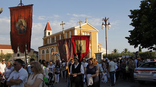 Arbanasi: Procesija povodom blagdana Tijelova 19. lipnja 2014.  foto: Bernard Kotlar