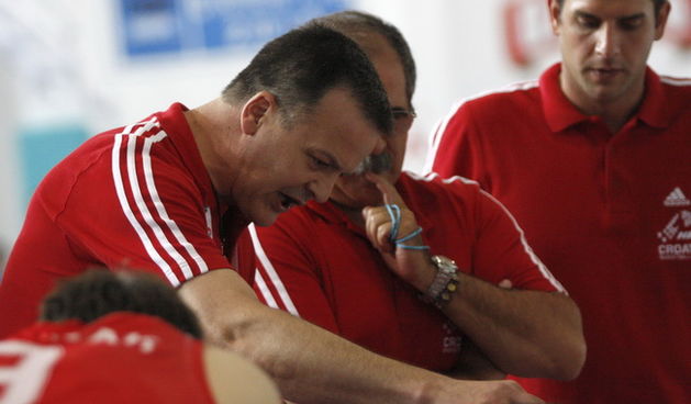 Makarska, 130710.
Dvorana GSC.
Europsko prvenstvo u kosarci za muske do 20 godina (U-20). Utakmica Hrvatska – Francuska.
Na slici izbornik Kurtovic.
Foto: Ivo Ravlic / CROPIX