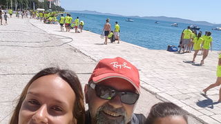 Sasvim osoban doživljaj – 10. dm Millennium Jump sa zadarske rive. Foto: Mladen Malik Barba Sasvim osoban doživljaj – 10. dm Millennium Jump sa zadarske rive. Foto: Mladen Malik Barba