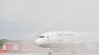 U zračnu luku Zadar svečano sletio prvi zrakoplov Lufthanse iz Frankfurta