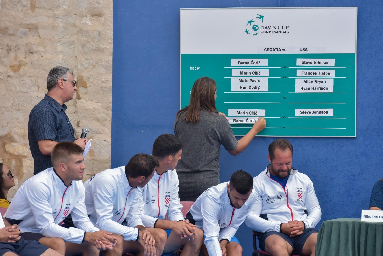 Na zadarskom Forumu održan je ždrijeb Davis Cup susreta između Hrvatske i SAD-a