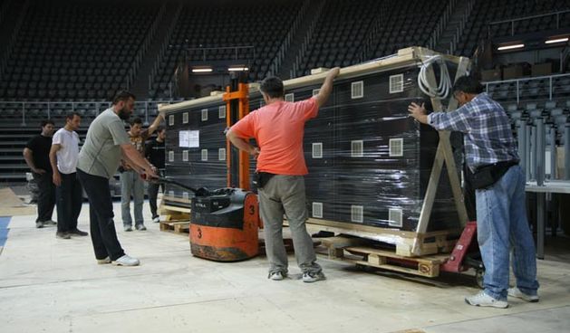 Podizanje semafora u novoj dvorani SC Visnjik