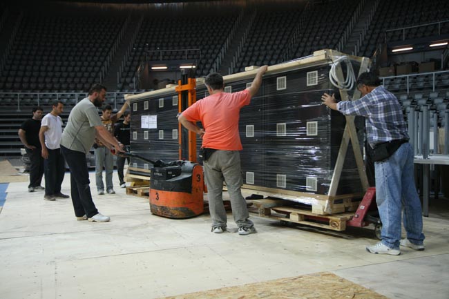 Podizanje semafora u novoj dvorani SC Visnjik Podizanje semafora u novoj dvorani SC Visnjik