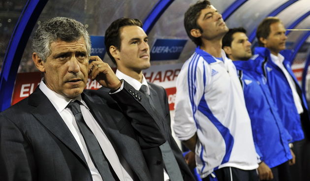 Zagreb, 070910.
Stadion Maksimir.
Kvalifikacijska utakmica za Euro 2012 Hrvatska – Grcka.
Na slici: grcki trener Fernando Santos.
Foto: Boris Kovacev / CROPIX