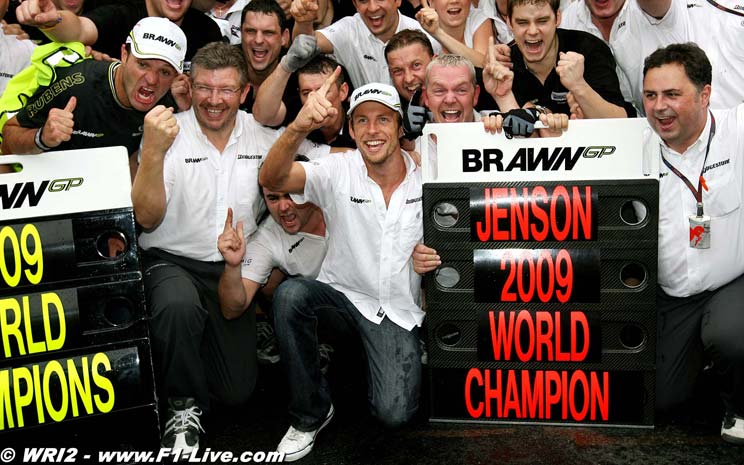 Proslava naslova prvaka F1 Jensona Buttona i Brawn GP-a (foto www.f1-live.com)