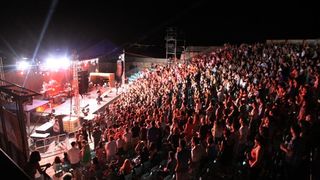 U sklopu prvog izdanja SuperUho Festivala na sibenskoj tvrdjavi sv Mihovila, na ljetnoj pozornici koncert je odrzao rock bend The National. Photo: Dusko Jaramaz/PIXSELL