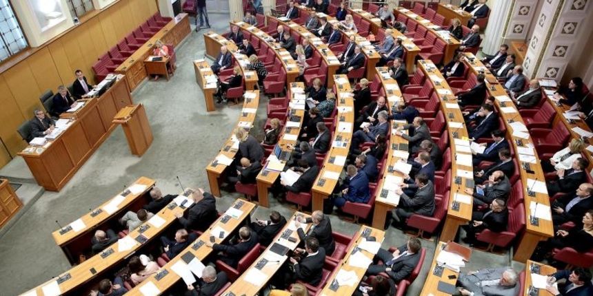 Sjednica hrvatskog sabora, sabornica. Photo: Patrik Maček/PIXSELL