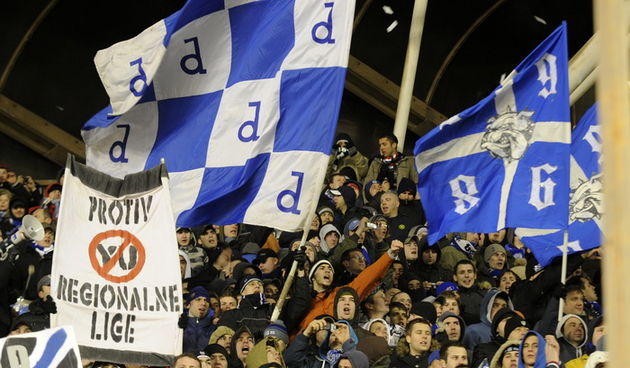 Split, 220209.
Stadion Poljud u Splitu.
T – Com 1. HNL 19. kolo. Nogometna utakmica Hajduk (Split) – Dinamo (Zagreb).
BBB na poljuskim tribinima.
Foto: Nikola Vilic / CROPIX