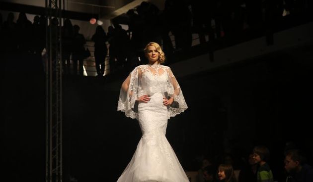 15.03.2014., Zadar – U zadarskom Arsenalu otvoren je 7. festival vjencanja gdje su okupljeni buduci parovi mogli pogledati modnu revija vjencanica zadarskih krojackih obrta. Photo: Filip Brala/PIXSELL