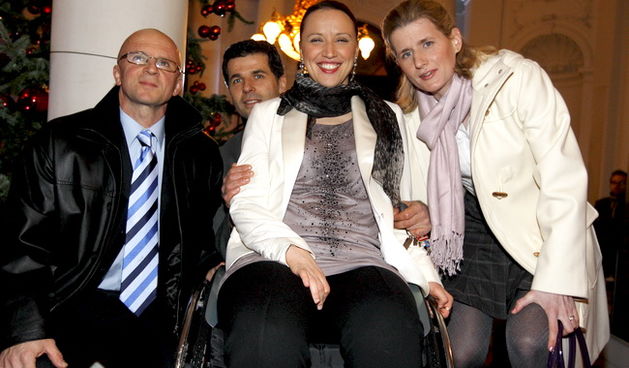 Zagreb, 201209. Hrvatsko narodno kazaliste. Dodjela nagrade Matija Ljubek i proglasenje sportasa, ekipa i trenera godine u izboru Hrvatskog olipijskog odbora. Na fotografiji: Neven Cegnar, Zoran Primorac, sandra Paovic i Tamara Boros. Foto: Ronald Gorsic