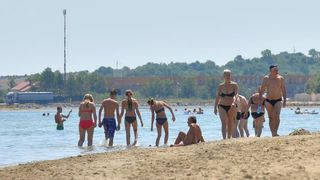 Kraljicina plaza u Ninu, jedna od najljepsih plaza u Hrvatskoj. Photo: Dino Stanin/PIXSELL