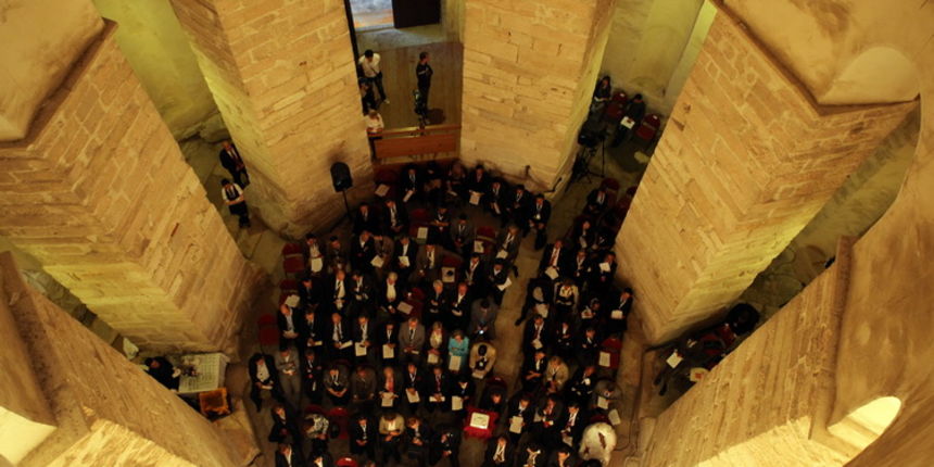 Zadar, 180511.
Crkva sv.Donata.Otvaranje 7. svjetskog foruma globalnih parlamentaraca za Habitat.
Na slici : parlamentarci u Donatu
Foto : Vladimir Ivanov / CROPIX Zadar, 180511.
Crkva sv.Donata.Otvaranje 7. svjetskog foruma globalnih parlamentaraca za Habitat.
Na slici : parlamentarci u Donatu
Foto : Vladimir Ivanov / CROPIX