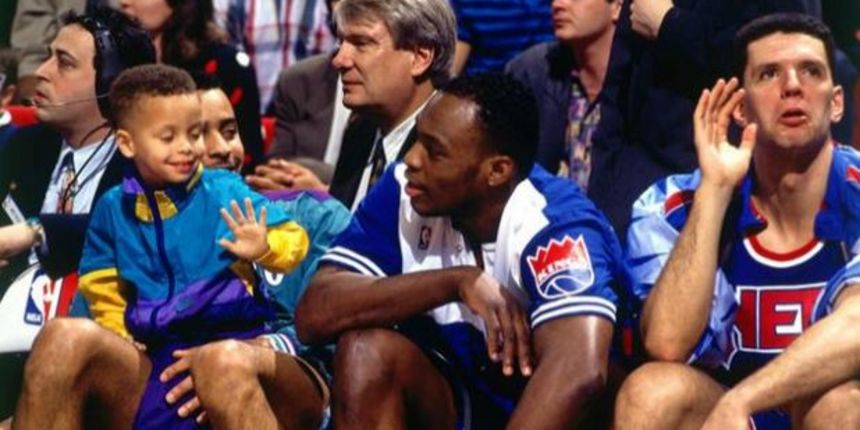 Dražen Petrović i mladi Steph Curry, foto: CBS Sports NBA ✔ @CBSSportsNBA