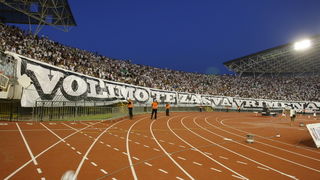 Split,190810.
Stadion Poljud.
Nogometna utakmica kvalifikacija za europsku ligu izmedju Hajduka i Unirea.
Foto: Duje Klaric / CROPIX