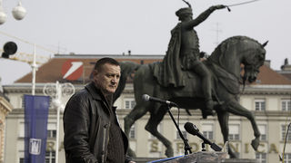 Zadarski branitelji na prosvjedu u Zagrebu 26. veljace 2011, Foto: Leo Banic Zadarski branitelji na prosvjedu u Zagrebu 26. veljace 2011, Foto: Leo Banic