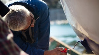 Jazine: Uređuju se barke i kaići, Foto: Saša Čuka