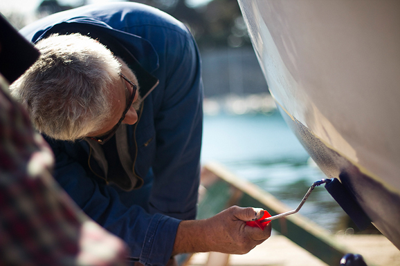 Jazine: Uređuju se barke i kaići, Foto: Saša Čuka