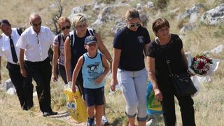 30.08.2015., Kornati – Na otoku Kornatu obiljezena je 8. obljetnica stradanja 12 vatrogasaca iz Sibenika, Vodica i Tisnog. Photo: Dusko Jaramaz/PIXSELL 30.08.2015., Kornati – Na otoku Kornatu obiljezena je 8. obljetnica stradanja 12 vatrogasaca iz Sibenika, Vodica i Tisnog. Photo: Dusko Jaramaz/PIXSELL