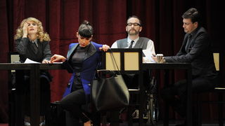 Sibenik, 110213.
HNK Sibenik.
Generalna proba koprodukcijske predstave HNK Sibenik i Kazalista Gavella Zagreb autora Rolanda Schimmelpfenniga “PUSH UP 1