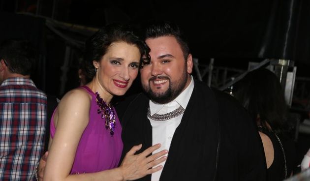 Zavrsna vecer 55. Festivala zabavne glazbe Split 2015 na Prokurativama. Doris Dragovic i Jacques Houdek. Photo: Ivo Cagalj/PIXSELL