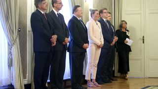 Predsjednik tehnicke Vlade Tihomir Oreskovic primio je predstavnike Europskih sveucilisnih igra Zagreb-Rijeka 2106. Tihomir Oreskovic, Adam Roczek Predsjednik tehnicke Vlade Tihomir Oreskovic primio je predstavnike Europskih sveucilisnih igra Zagreb-Rijeka 2106. Tihomir Oreskovic, Adam Roczek