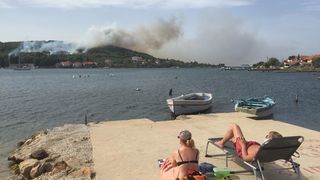 Šumski požar u Malom Lukoranu, Foto: Valentin Bakota Šumski požar u Malom Lukoranu, Foto: Valentin Bakota