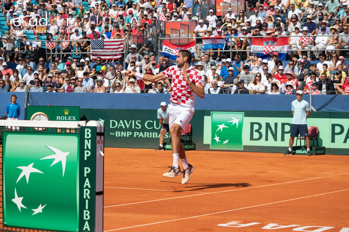 Davis Cup: Vruća navijačka atmosfera u meču Ćilića i Querreya
