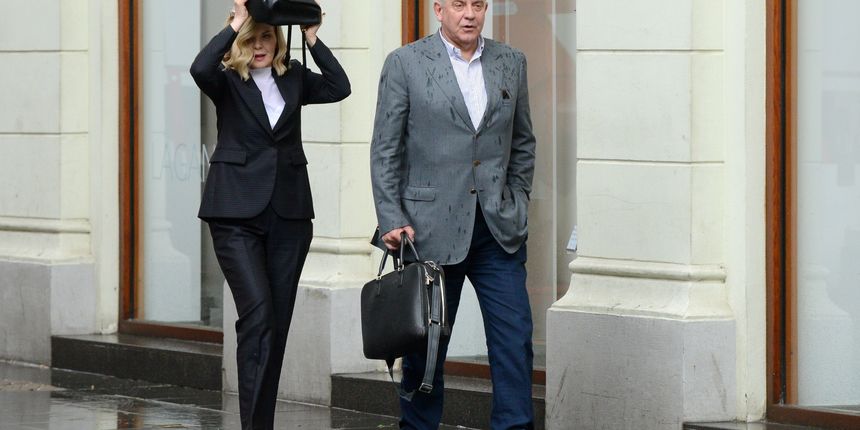 Ivo Sanader u društvu Jadranke Sloković prošetao središtem Zagreba