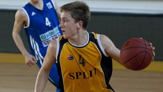 Split, 110513.
Kosarkaska dvorana Gripe.
Polufinalna utakmica Prvenstva Hrvatske za juniore izmedju Splita i Zadra.
Na fotografiji: Goran Filipovic.
Foto: Vojko Basic / CROPIX