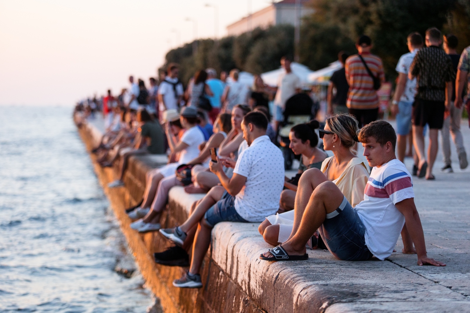 Bablje ljeto u Zadru: Riva je puna turista