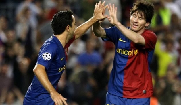 Xavi Messi (Foto:Reuters)