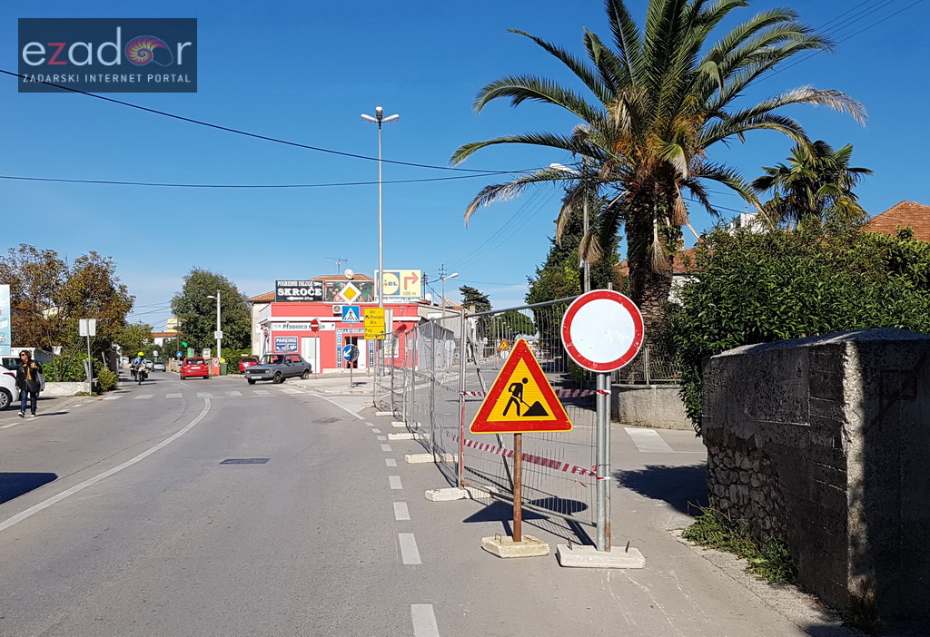 Zbog radova zatvorena Ulica Put Bokanjca od križanja s Putem Nina do križanja s Benka Benkovića