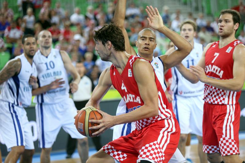 Ljubljana, Arena Stozice – Europsko prvenstvo u kosarci Eurobasket Slovenia 2013.Drugi krug, grupa F. Hrvatska – Finska 88-63. Photo: Igor Kralj/PIXSELL Ljubljana, Arena Stozice – Europsko prvenstvo u kosarci Eurobasket Slovenia 2013.Drugi krug, grupa F. Hrvatska – Finska 88-63. Photo: Igor Kralj/PIXSELL