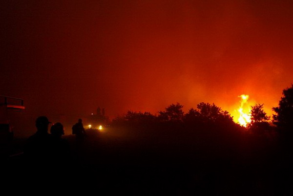 Vatrogasci gase pozar u Policima, Foto: Zdenko Knezevic
