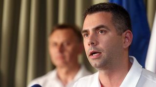 06.07.2015., Zagreb – Svecani docek kosarkasa do 19 godina koji su na svjetskom prvenstvu u Grckoj osvojili srebrnu medalju. Photo: Goran Stanzl/PIXSELL