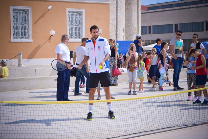 Davis Cup: Kids Day na zadarskom Forumu. Foto: Iva Perinčić