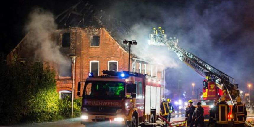 Vatra u prihvatilištu u Njemačkoj, Foto: Hina