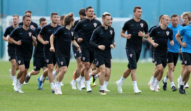 Trening hrvatske nogometne reprezentacije