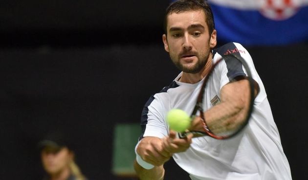 Polufinale Davis Cupa, Hrvatska – Francuska, Marin Cilic – Richard Gasquet. Photo: Hrvoje Jelavic/PIXSELL