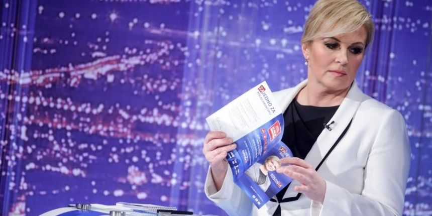 Suceljavanje predsjednickih kandidata na Novoj TV. Kolinda Grabar Kitarović, Ivo Josipović, Milan Kujundžić, Ivan Sinčić.Photo: Petar Glebov/PIXSELL Suceljavanje predsjednickih kandidata na Novoj TV. Kolinda Grabar Kitarović, Ivo Josipović, Milan Kujundžić, Ivan Sinčić.Photo: Petar Glebov/PIXSELL
