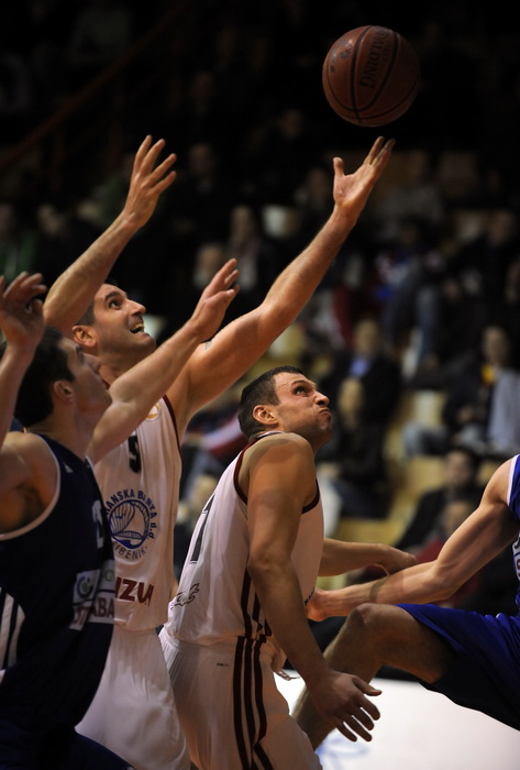 Sibenik, 240212.
Dvorana Baldelin.
Utamica 18 kola  A1 lige Jolly JBS Sibenik -Zadar.
Foto: Niksa Stipanicev / CROPIX