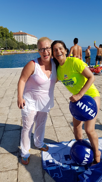 Sasvim osoban doživljaj – 10. dm Millennium Jump sa zadarske rive. Foto: Mladen Malik Barba Sasvim osoban doživljaj – 10. dm Millennium Jump sa zadarske rive. Foto: Mladen Malik Barba