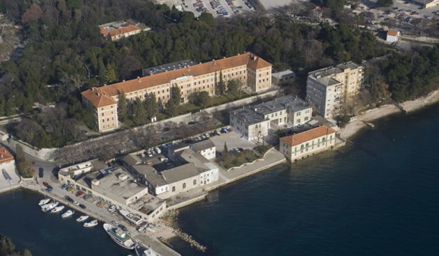 Zadar iz zraka. Gimnazija, Elektra, Kolovare