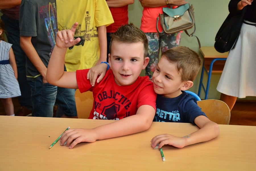 Prvi dan škole u OŠ Stanovi  ; foto Iva Perinčić