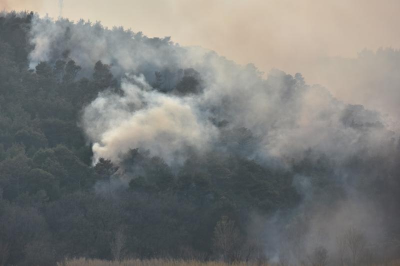 Veliki požar kod Ražanca uz vatrogasce gasili kanader i air tractor