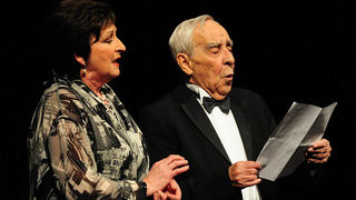 Zadar, 28.02.2013. snimio: Nenad Marčev,
PLANET ART,
Raymond Queneu,
STILSKE VJEŽBE,
Redatelj Tomislav Radić,
Igraju: Lela Margitić i Pero Kvrgić,
Dvorana HNK Zadar Zadar, 28.02.2013. snimio: Nenad Marčev,
PLANET ART,
Raymond Queneu,
STILSKE VJEŽBE,
Redatelj Tomislav Radić,
Igraju: Lela Margitić i Pero Kvrgić,
Dvorana HNK Zadar