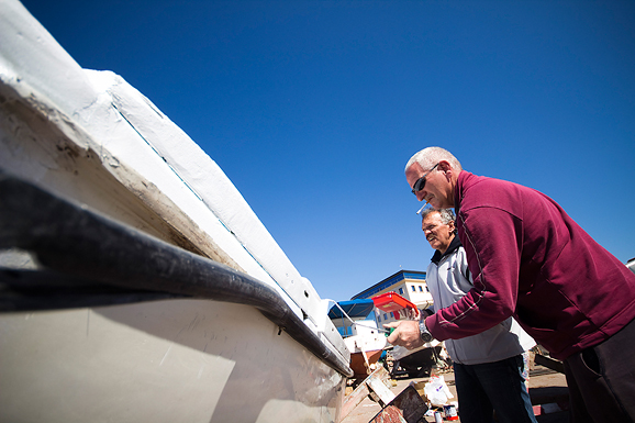 Jazine: Uređuju se barke i kaići, Foto: Saša Čuka