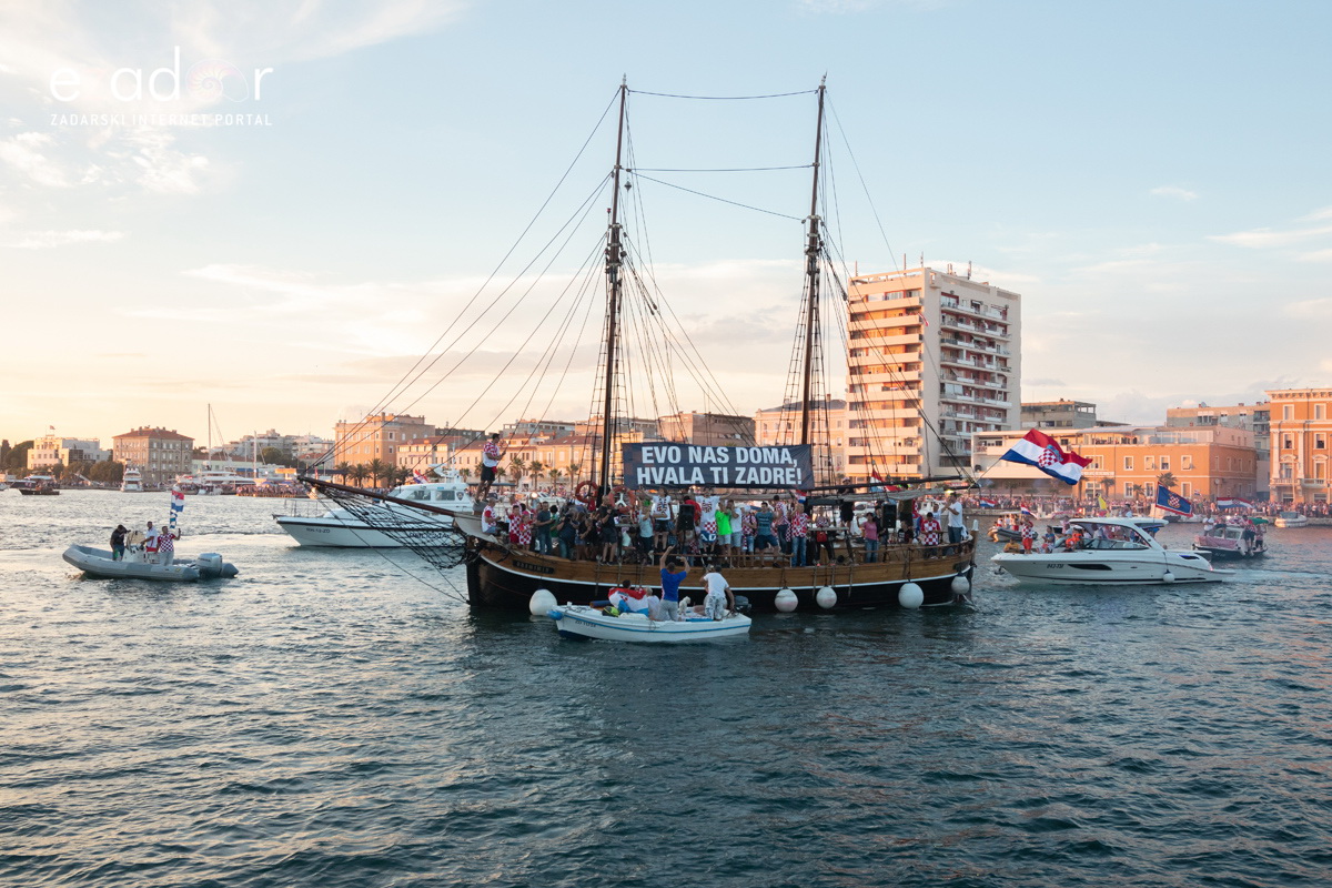 Veličanstven doček četvorice zadarskih Vatrenih