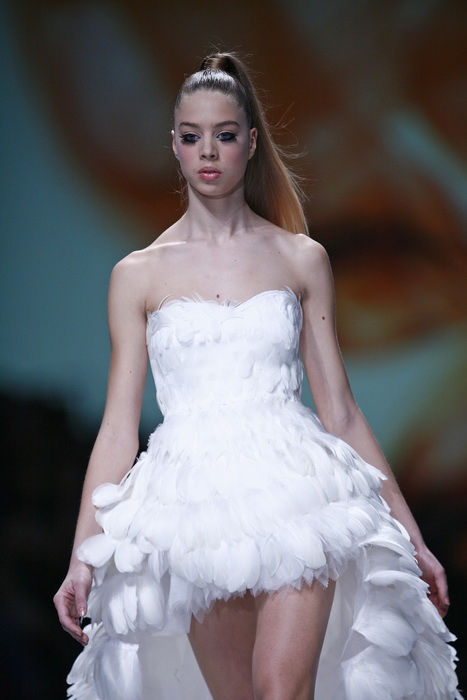 Zagreb, 120311.
Veceras je na Zagrebackom velesajmu odrzana druga vecer modne revije Dove Fashion.Hr.
Revije ce trajati do nedjelje 13.03.
Revija na slici: Felja.
Foto: Neja Markicevic / CROPIX